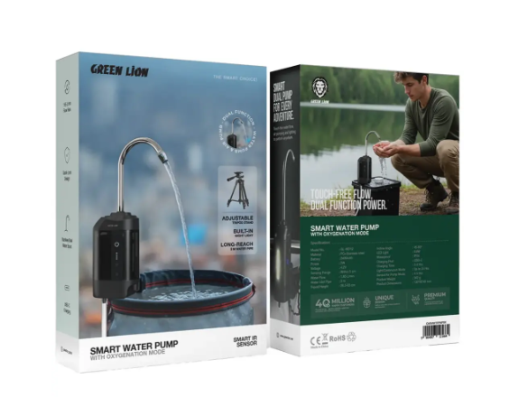 Green Lion Smart Water Pump with Oxygenation Mode - Black