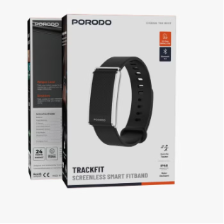 Porodo Trackfit Pro Smart Bracelet Fitness Tracker with Display App