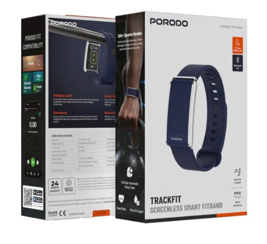 Borodo TrackFit Smart Fitness Bracelet - Blue