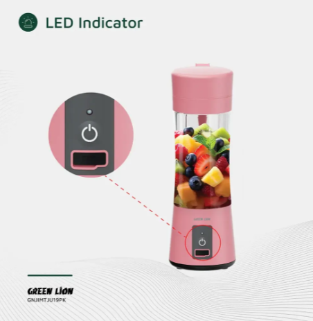 Green Lion Juice Mate Portable Juicer 380mL- PINK