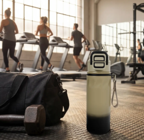 Porodo Lifestyle Powersip Sports Water Bottle with Strap Handle