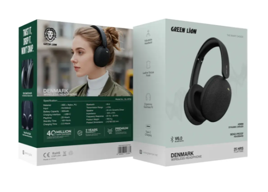 Green Lion Denmark Wireless Headset Black