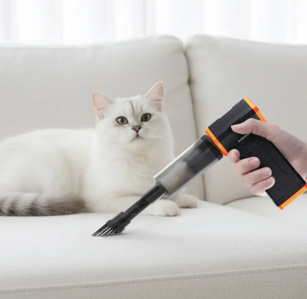 Porodo 2-In-1 Air Duster & Vacuum Cleaner with 4 Replaceable Nozzles - Black