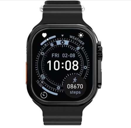 Green Lion Ultra Lite 2.01'' Tft Ips Display Smart Watch - Black