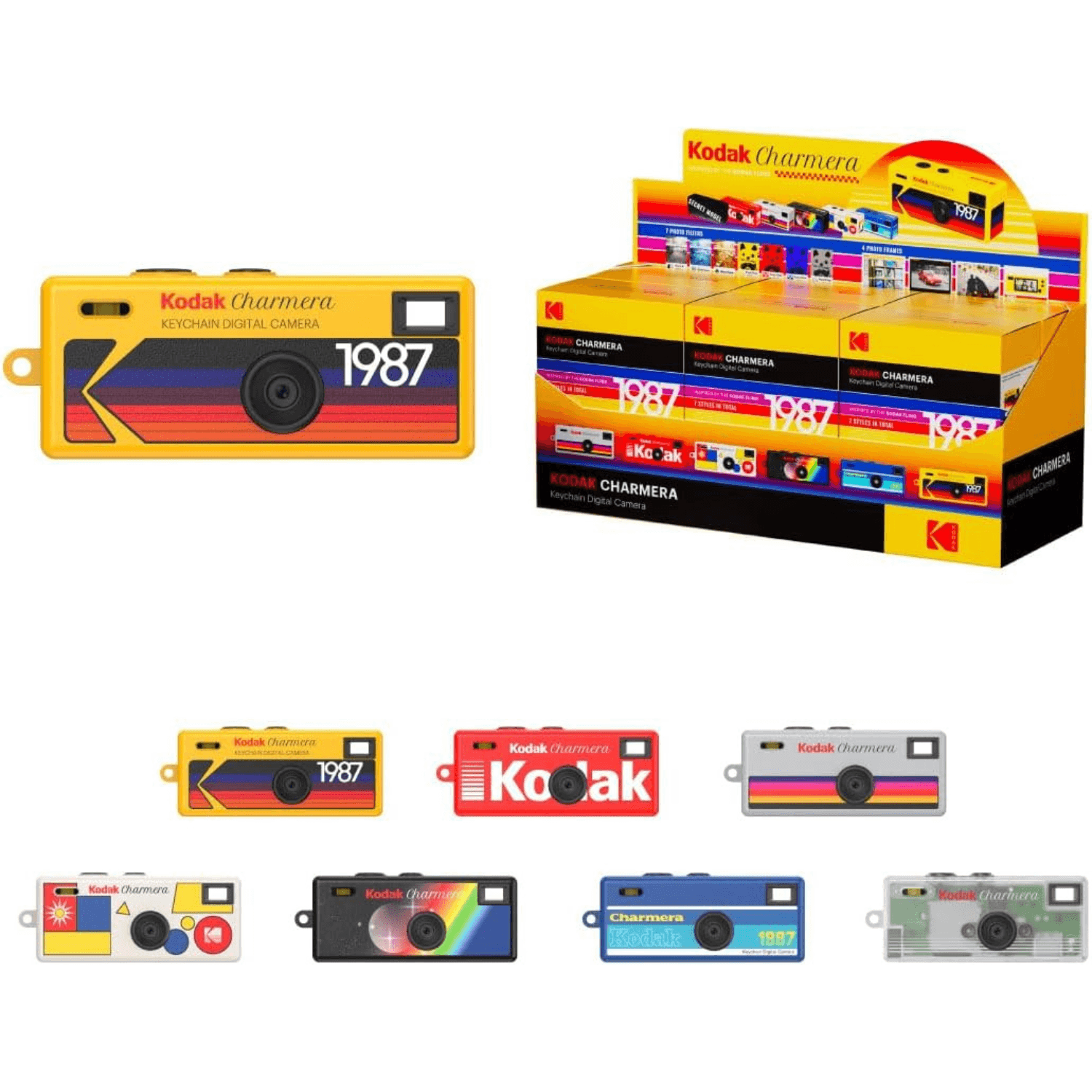 Kodak Charmera Keychain Digital Camera with 32GB Memory Card – 1.6MP Retro Mini Camera, 7 Filters & 4 Frames (Blind Box)