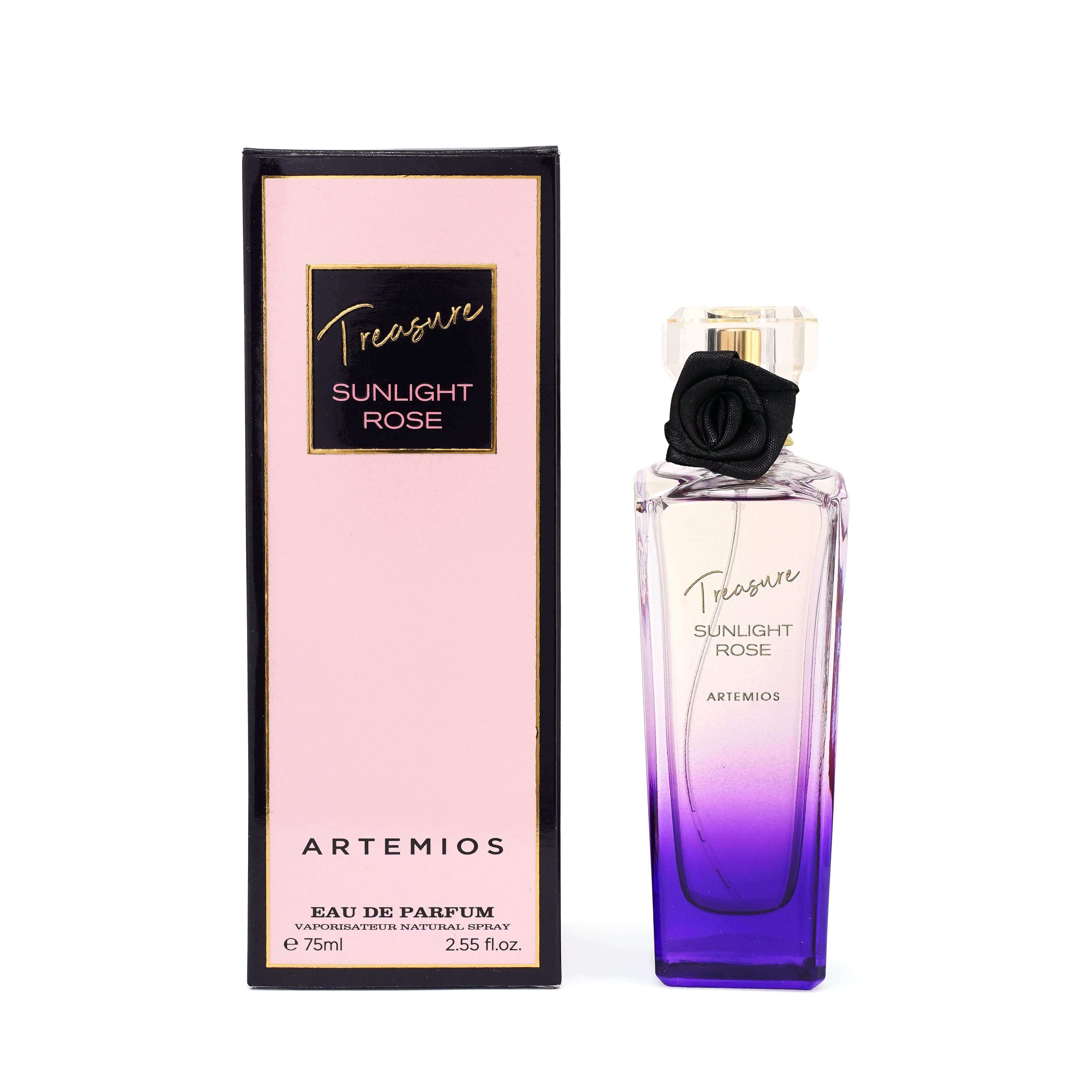 Artemios Treasure Sunlight Rose Eau De Parfum 75ml – Floral Woody Musk Perfume for Women
