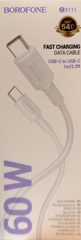 BOROFONE Bx111 Data Cable USB C to USB C